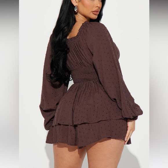 Count On You Romper - Chocolate - Picture 5 of 6